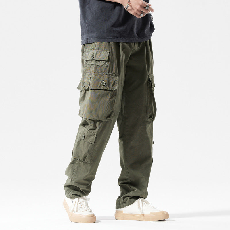 Men's cargo pants with multiple pockets and elastic waist Lune London