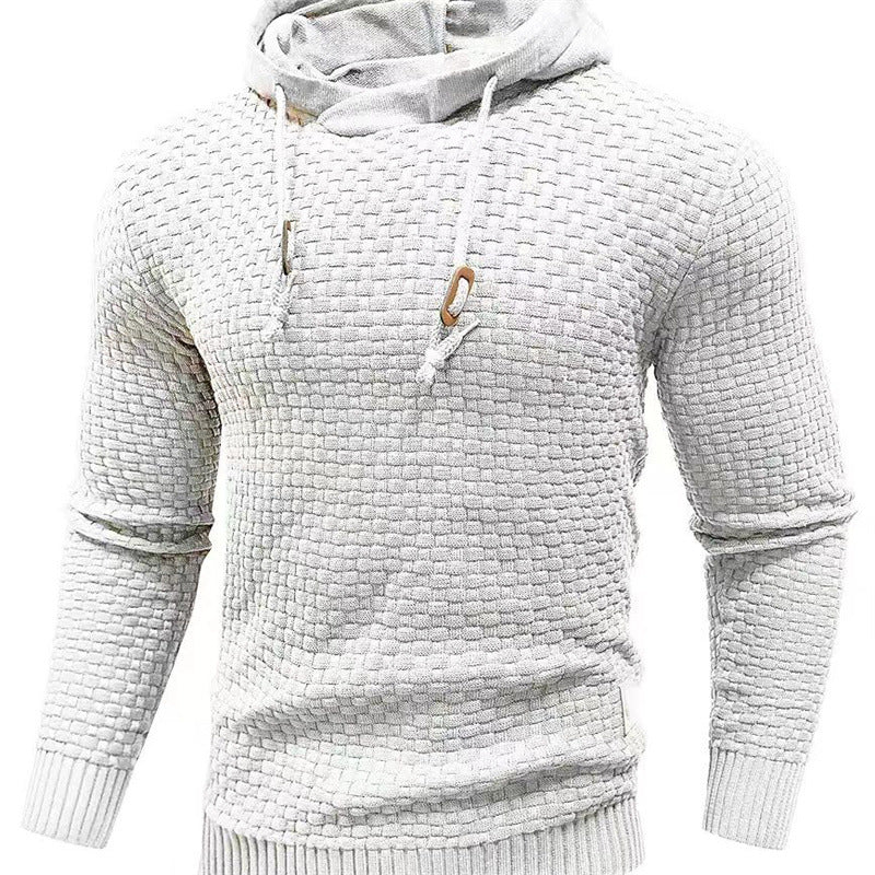 Men's hoodie with textured design Lune London