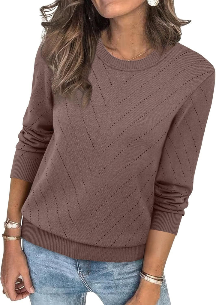 Ladies Fashion Sweater with structured zigzag pattern and relaxed fit Lune London