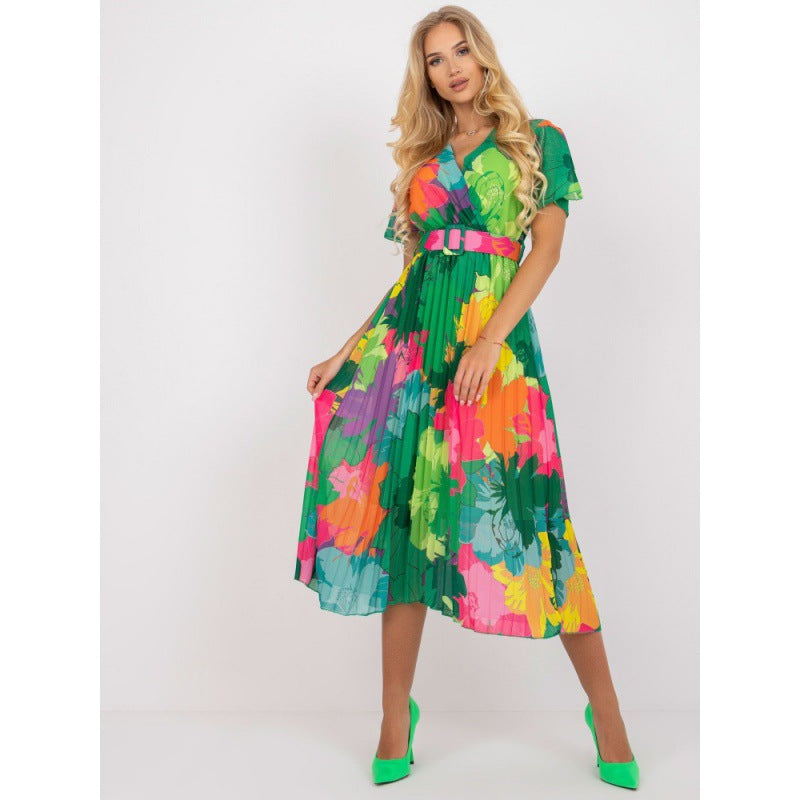 Lune London women’s floral maxi wrap dress
