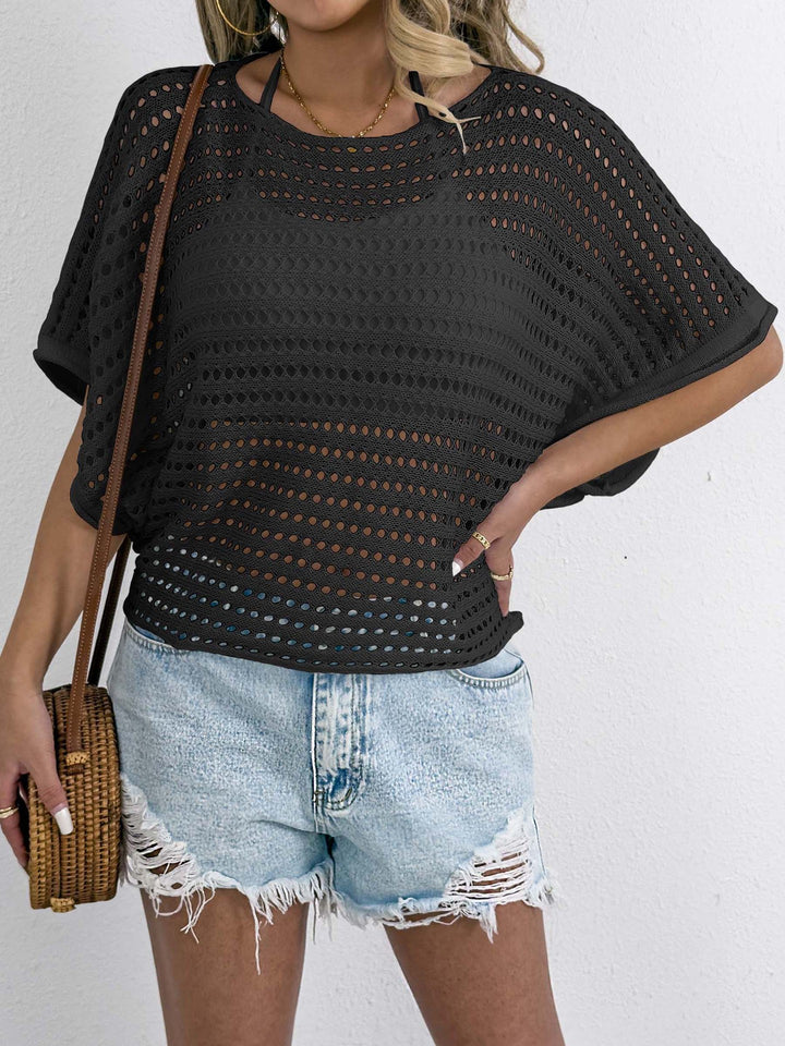 Ladies Open Weaving Crochet Outfit Top Amarae