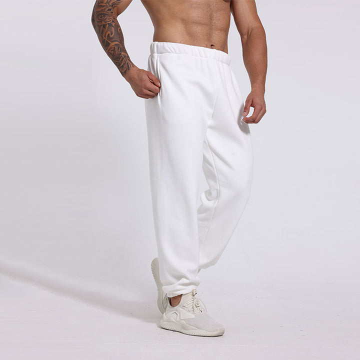 Men's sporty casual pants with elastic waistband and practical side pockets Chic & Stil