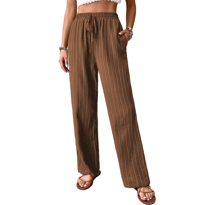Relaxed Palazzo Pants for Women with Elastic Waist and Side Pockets Lune London