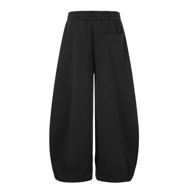Women's Extra Wide Palazzo Sweatpants with Drawstring Waist, Star Print & Adjustable Balloon Hem Amarae