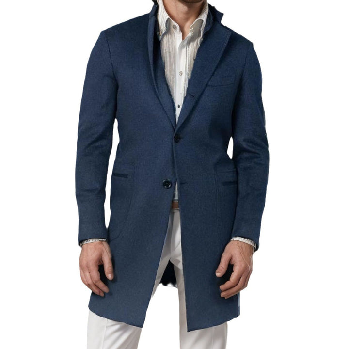 Elegant long coat for men in high-quality wool Amarae
