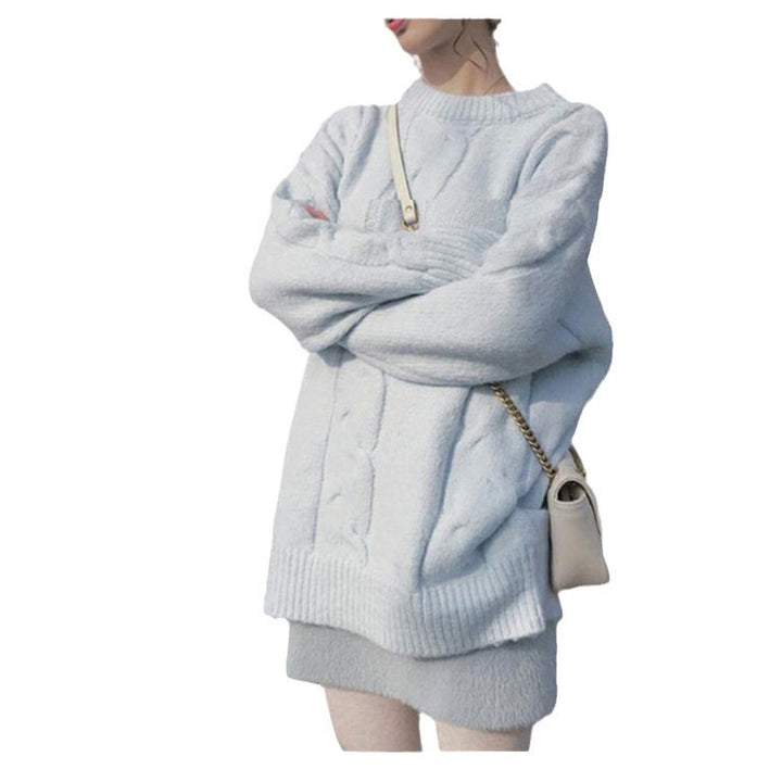 Pull femme en maille épaisse avec texture côtelée et détails décoratifs Chic & Stil