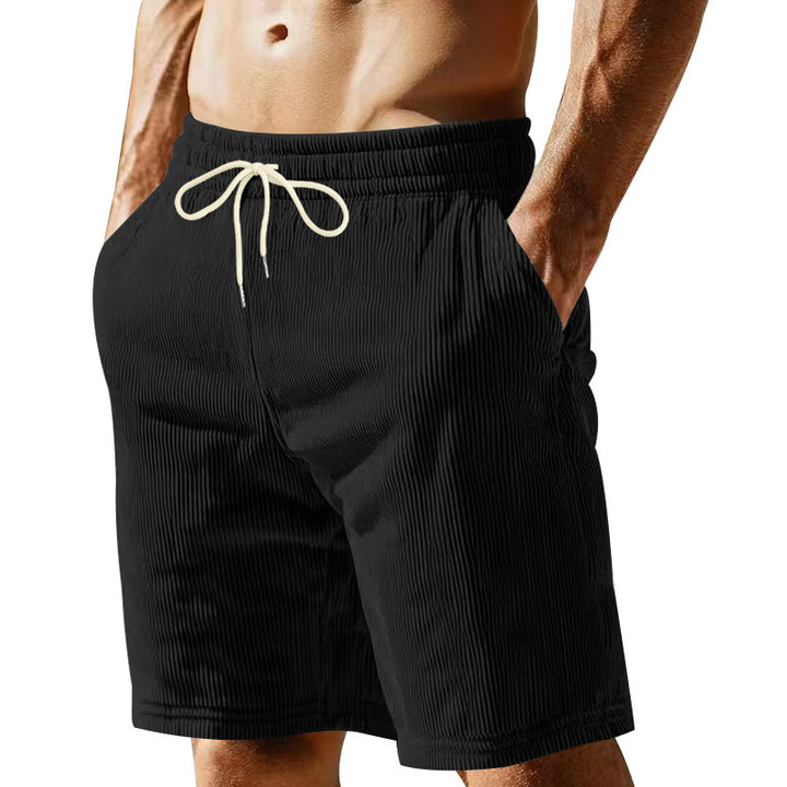 Men's breathable sport shorts with elastic waistband and drawstring Lune London