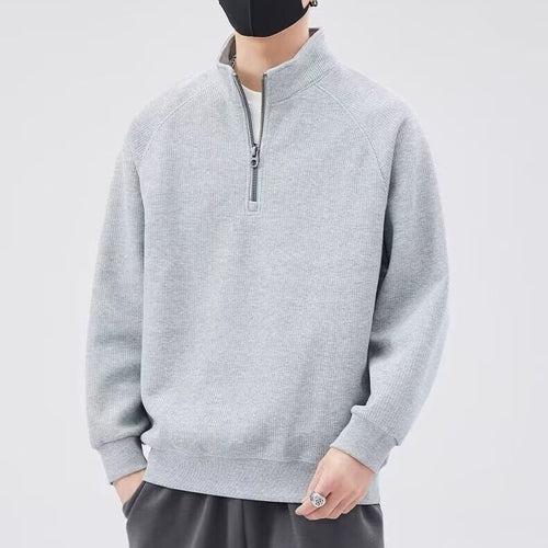Men's sweater with high collar and zipper Amarae