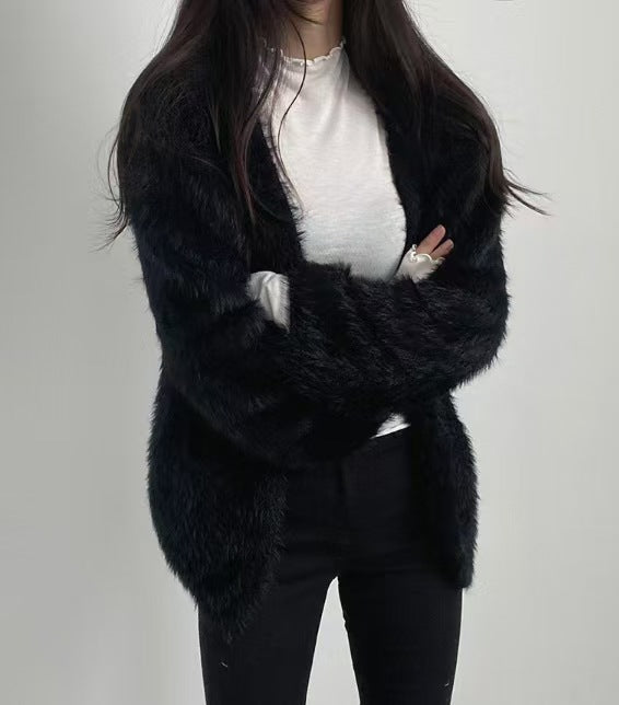 Cardigan Doux pour Femmes avec Ouvertures Frontales et Poches Pratiques Chic & Stil