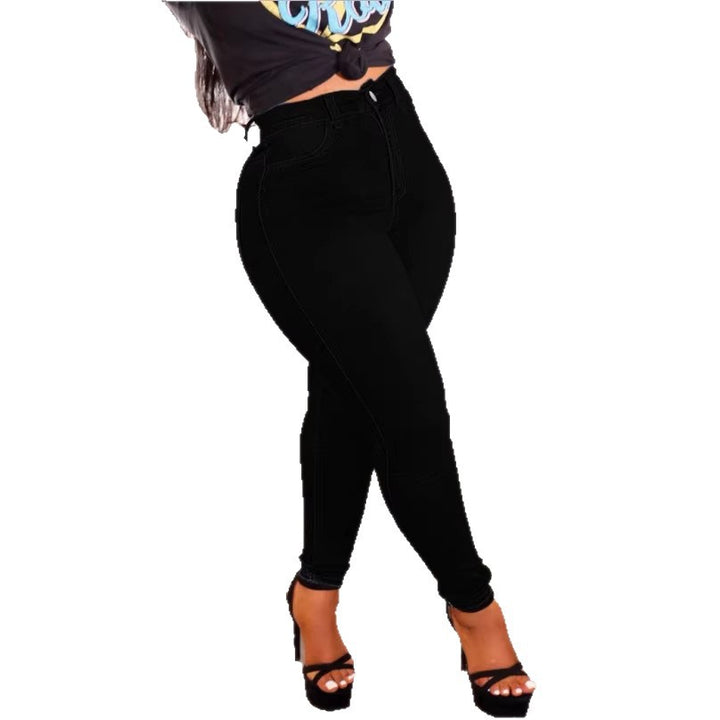 Ladies high-rise shaping skinny jeans with slimming waistband Amarae