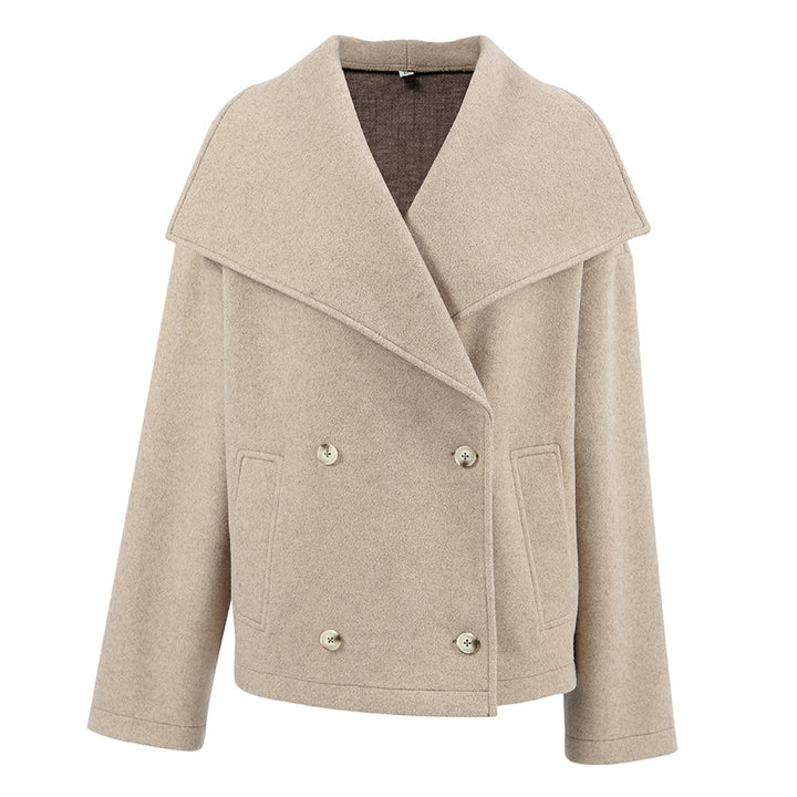 Oversized casual jacket for women with wide collar and button details Lune London