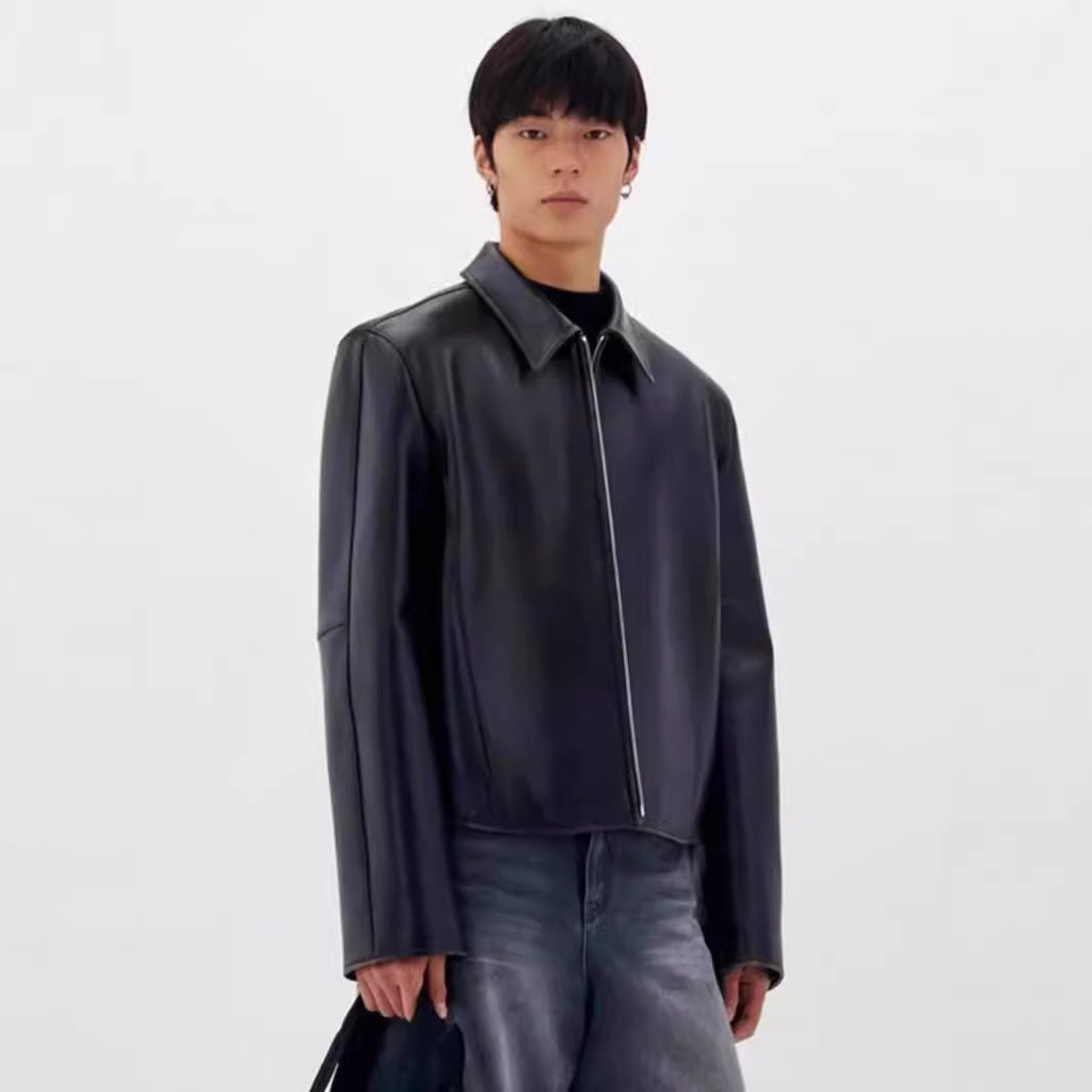 Leather jacket for women with a soft look and a sporty cut Lune London