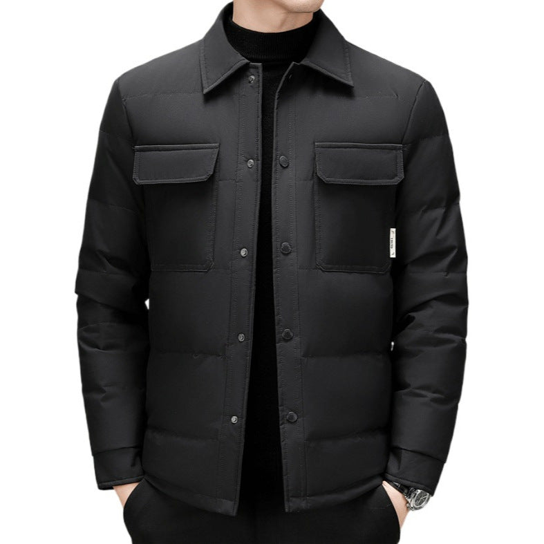 Lightweight quilted jacket for men with practical pockets Lune London