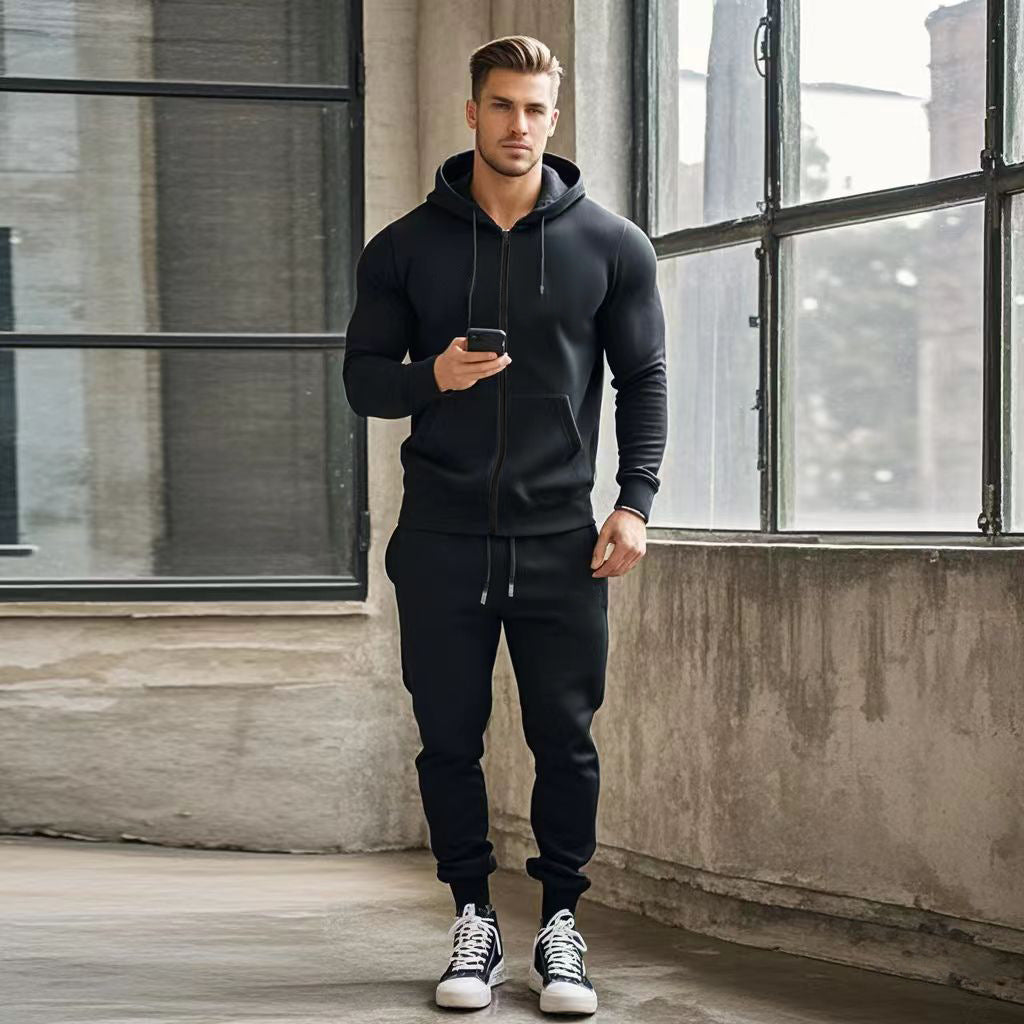 Men's sports tracksuit with functional zip pockets Lune London