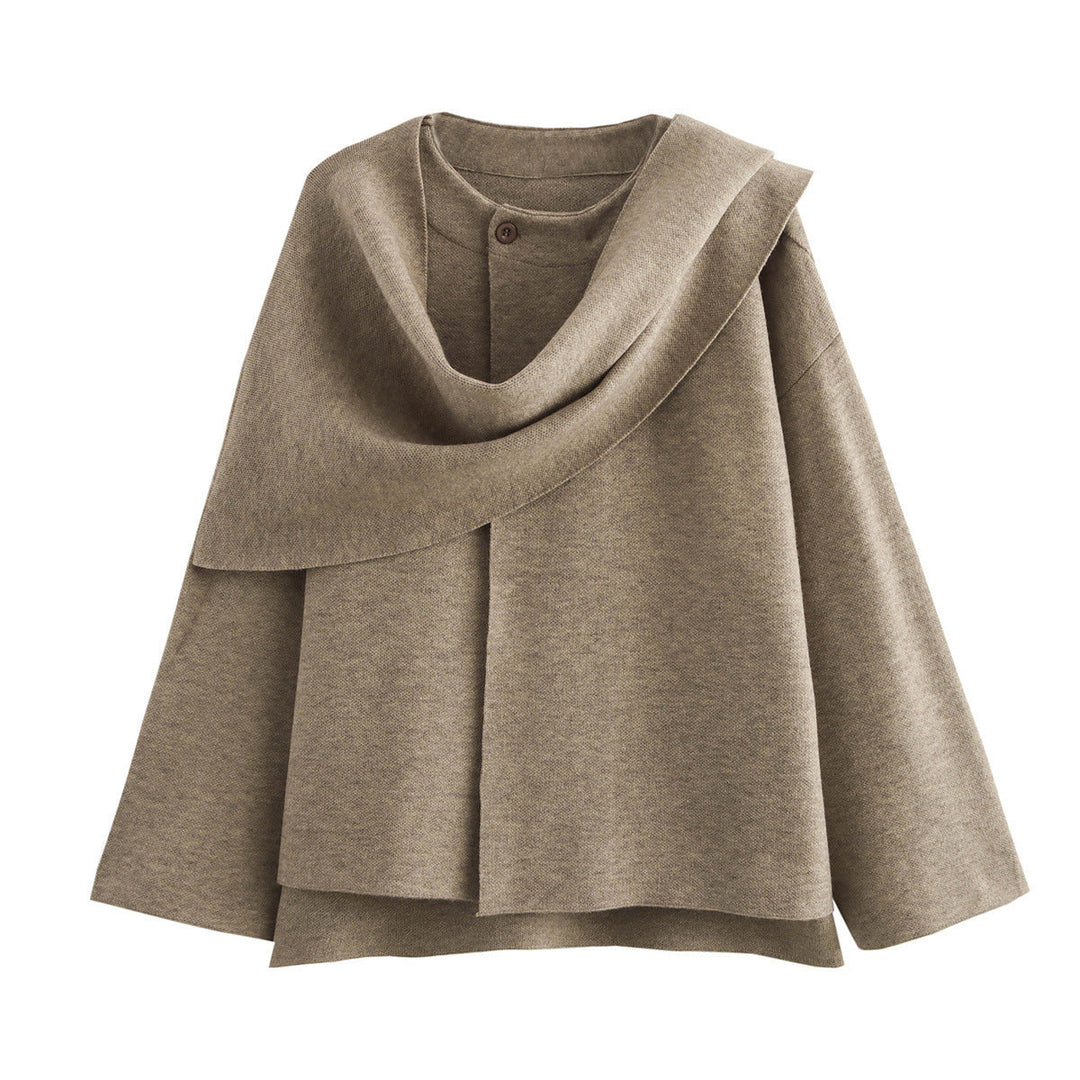 Lune London | Women asymmetrical poncho-like jacket made of soft material