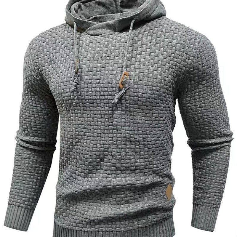 Men's hoodie with textured design Lune London