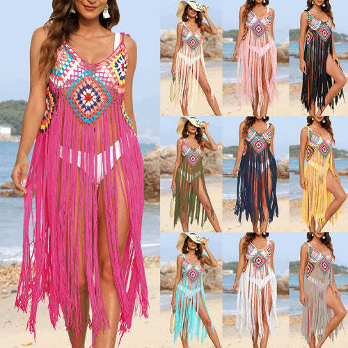 Woman Boho Crochet Cover Amarae