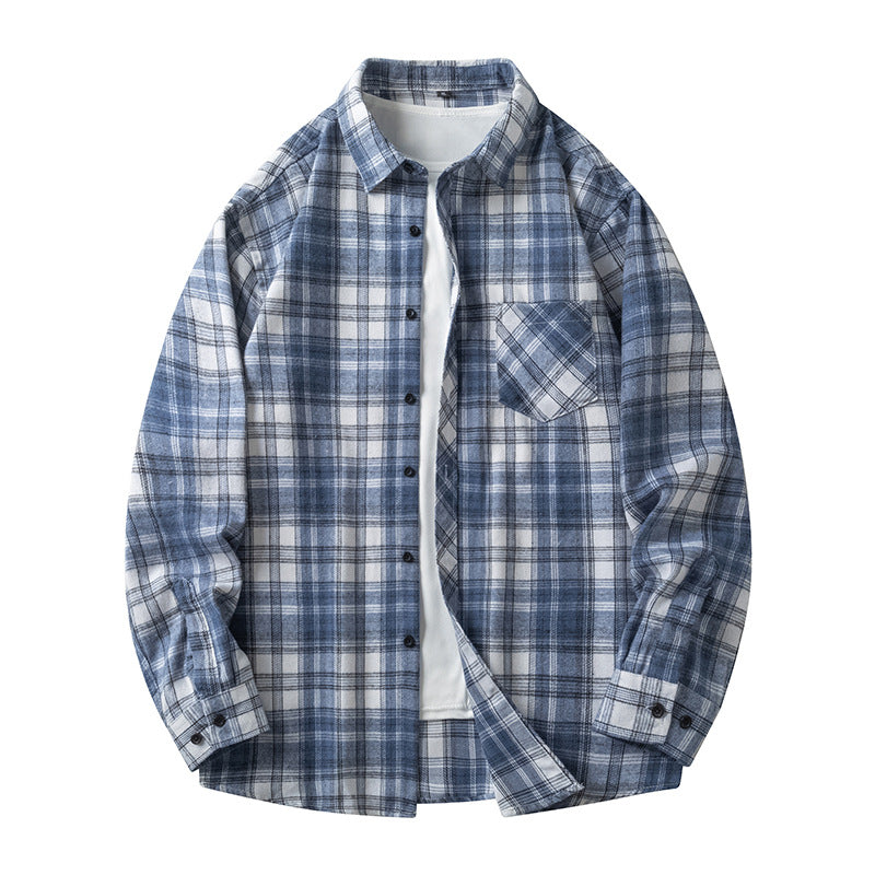 Casual checkered shirt for men with pockets and button-down collar Amarae