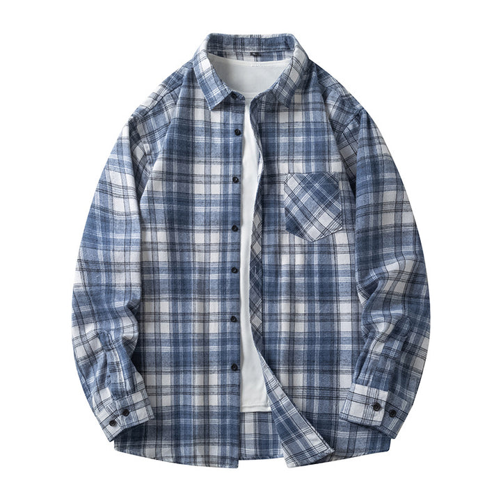 Casual checkered shirt for men with pockets and button-down collar Amarae