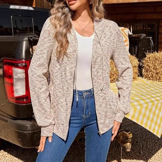 Veste à zip confortable pour femmes avec capuche Chic & Stil