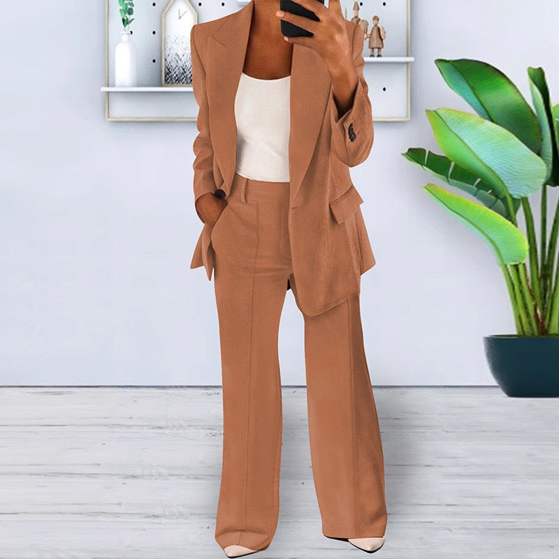 Amarae | Elegant Wild Set Blazer and Skirt