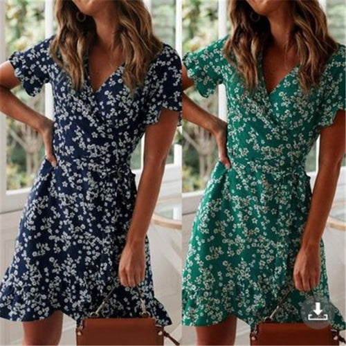 Amarae floral wrap dress for women