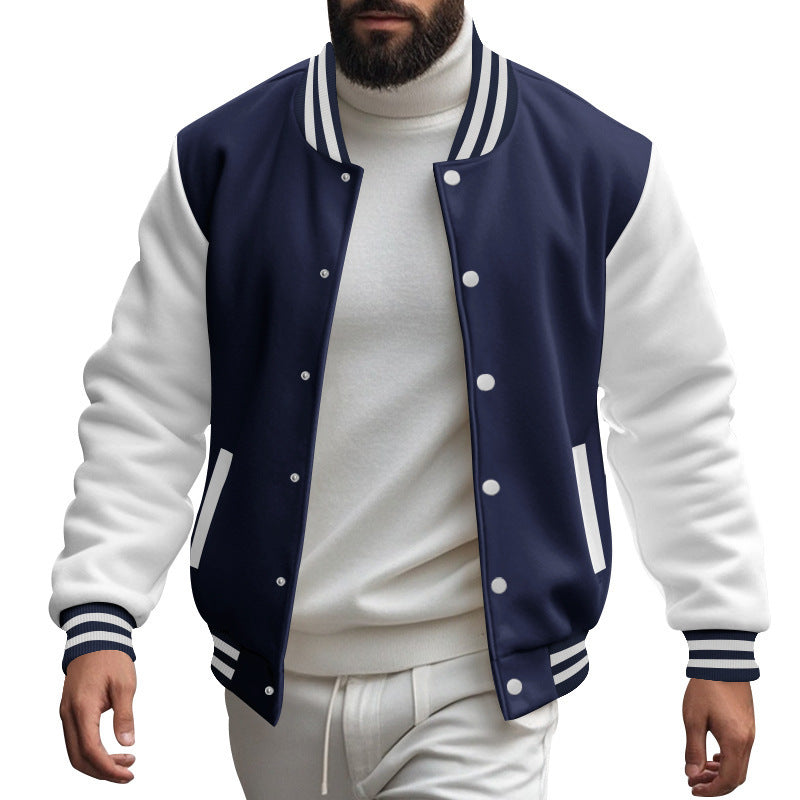 Casual bomber jacket for men with contrasting sleeves and a classic fit Lune London