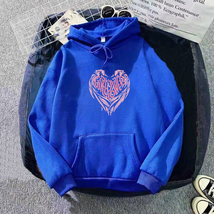 Women's hoodie with creative heart design Chic & Stil