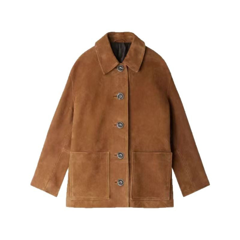 Ladies Fashion Men's Chic Suede Jacket and Style