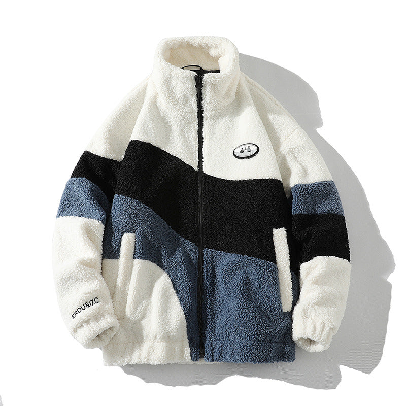 Comfortable fleece jacket for women with high collar Lune London