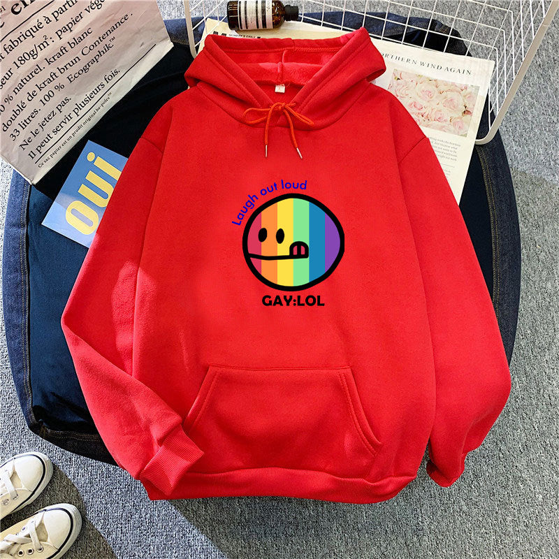 Women's hoodie with colorful graphic print Chic & Stil
