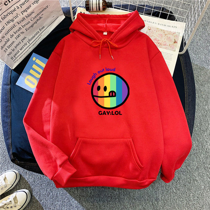 Women's hoodie with colorful graphic print Chic & Stil