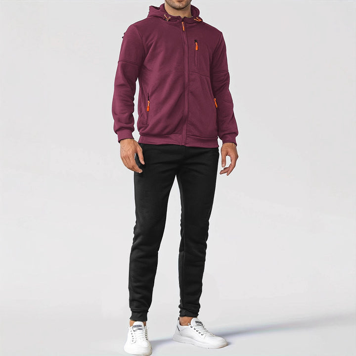 Men's training jacket with handy pockets and breathable function Lune London