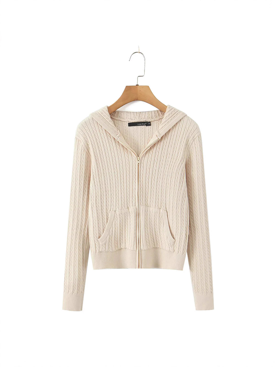 Leisure hoodie for women with structured surface finish and practical pockets Lune London