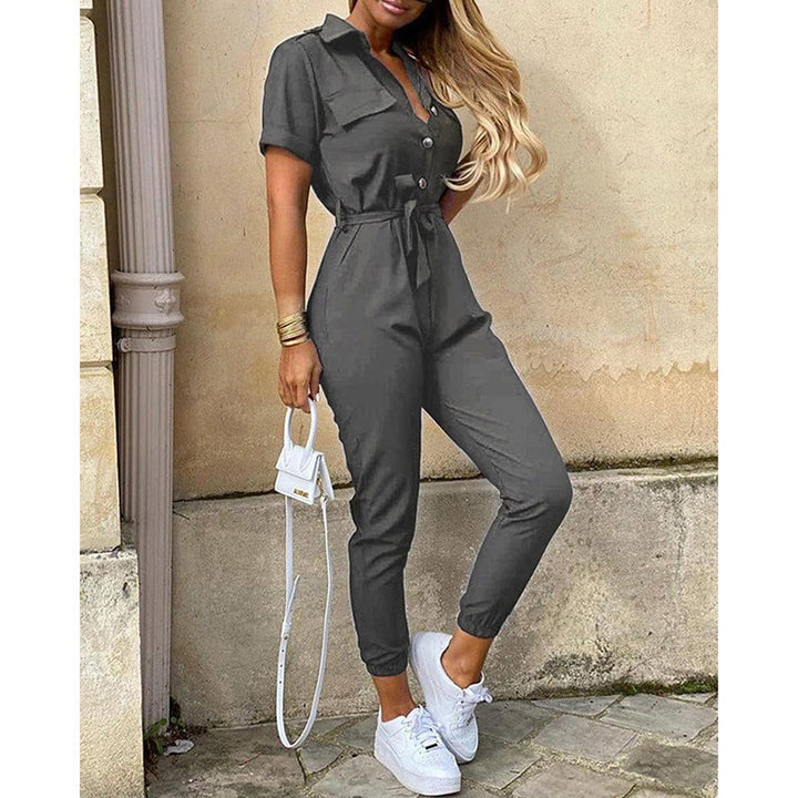 Women's elegant jumpsuit with tailored fit and practical pockets Lune London