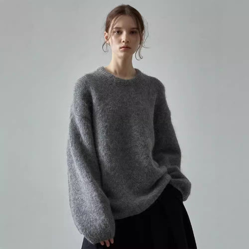 Chunky knit sweater for women with oversized sleeves and a relaxed fit Amarae