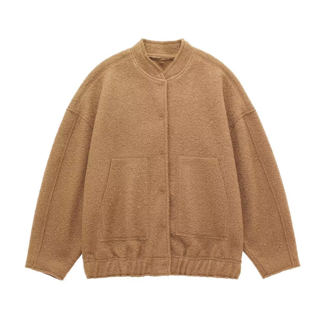 Casual oversized women's jacket with practical pockets Lune London