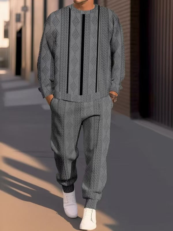 Men's casual tracksuit with a modern striped pattern and comfortable details Lune London