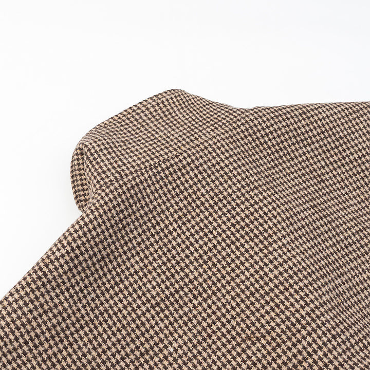 Veste de transition pour femmes en tartan classique avec col montant haut Chic & Stil