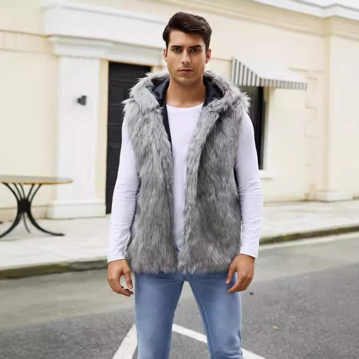 Men's Chic and Stylish Faux Fur Vest