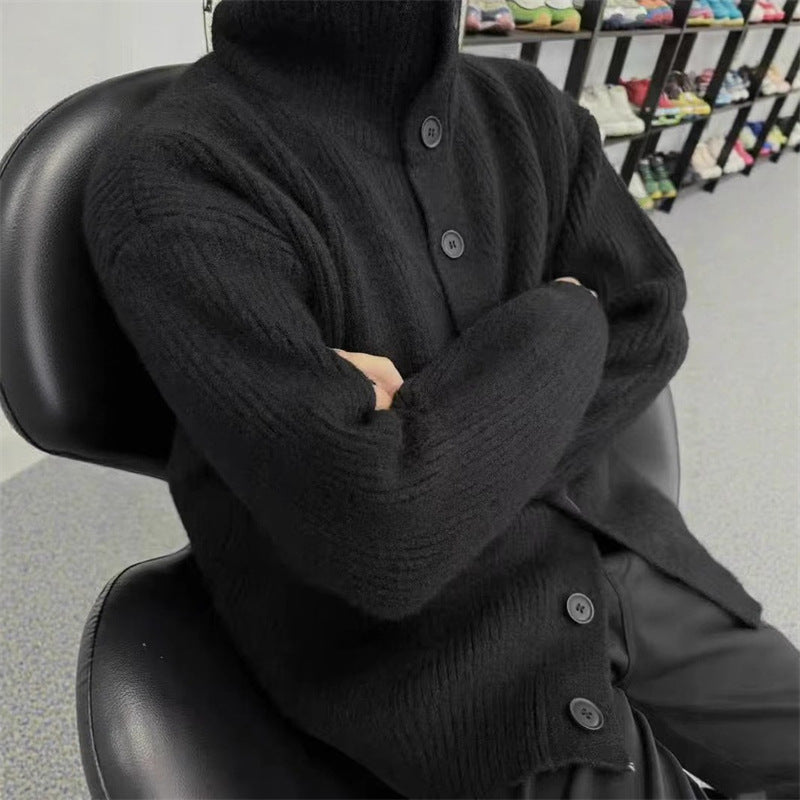 Cardigan tricot décontracté pour femmes avec fermeture à boutons et coupe oversized Chic & Stil