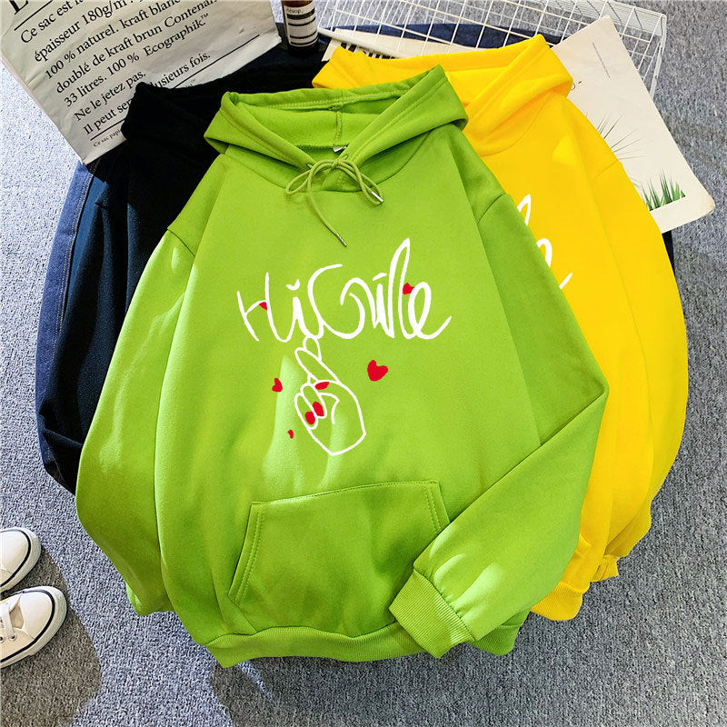 Ladies hoodie with creative graphic design Chic & Stil