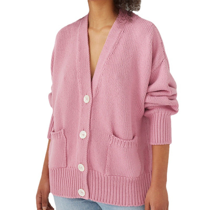 Ladies' Thick Knit Cardigan Lune London