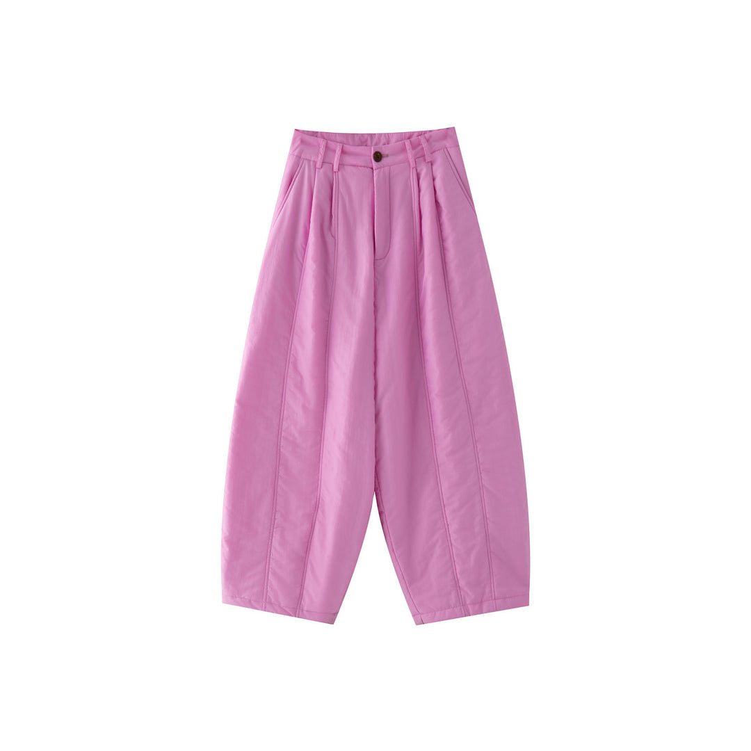 Ladies Padded High-Waist Palazzo Pants in Balloon-Cut Amarae