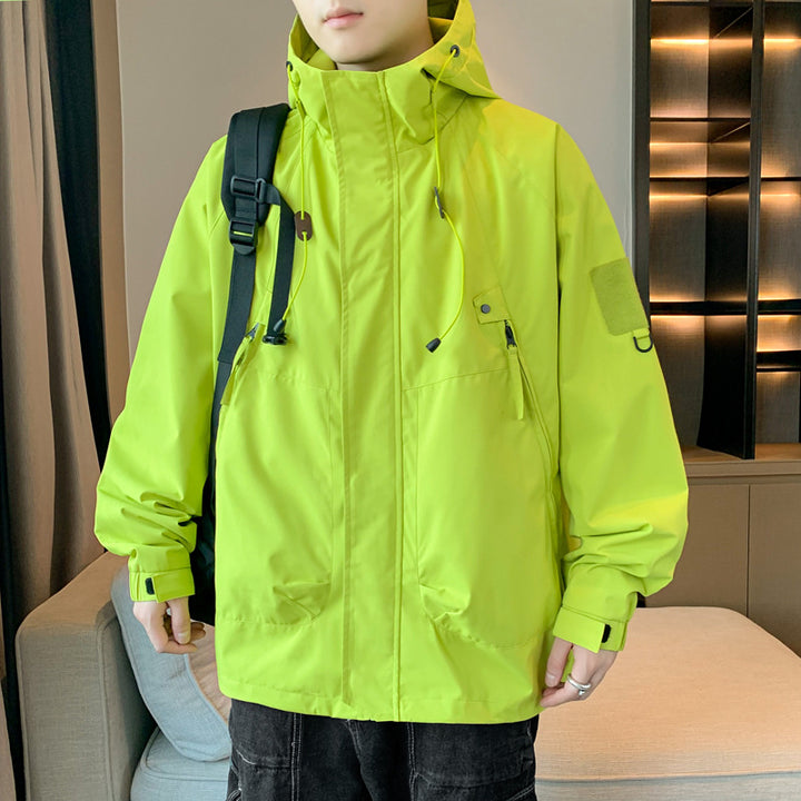 Casual outdoor jacket for men with adjustable hood and practical pockets Lune London