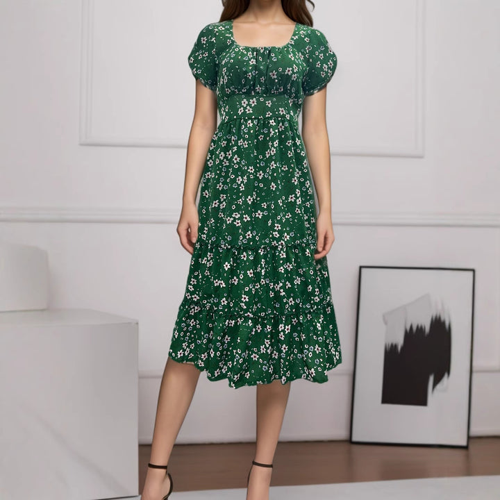 Lune London Flower Pleated Maxi Dress for Women