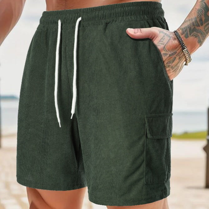 Casual men's pants with practical side pockets and elastic waistband Lune London