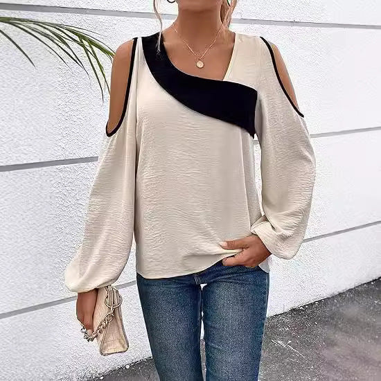 Ladies Designer top with cut-out sleeves Lune London