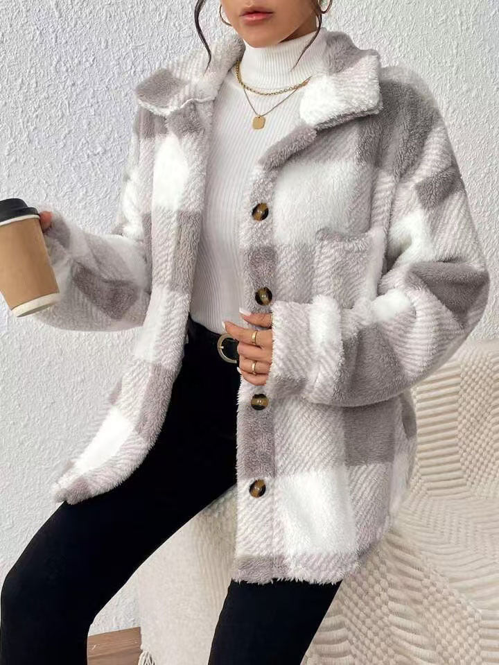 Ladies Cozy Flannel Jacket Lune London