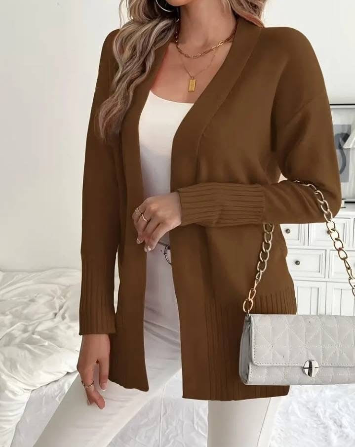 Trendy knit jacket for women with DM design and a high level of wearing comfort Lune London